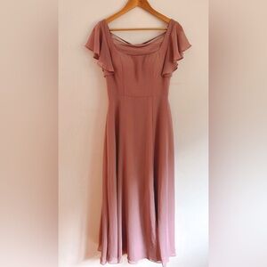 Azazie Pink Purple Bridesmaid Dress Vintage Mauve Color / Worn Once! / Size A4